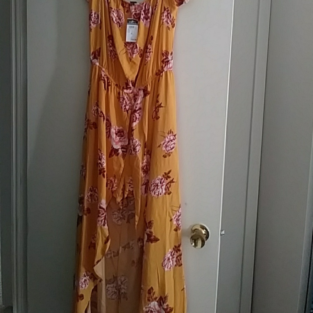 Maxi dress with shorts underneath